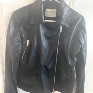 La Canadienne black, leather jacket.